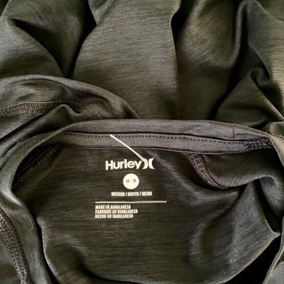 Hurley Exist Icon Short Sleeve Shirt Rashguard UPF50 Men's Medium NEW - Picture 4 of 8